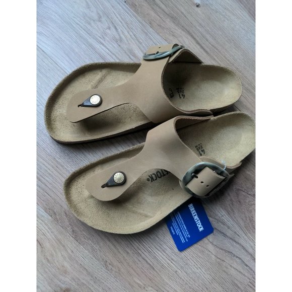 Birkenstock Gizeh Big Buckle Sandals EU 41 Women 10-10.5 Mud Torty Nubuck - Picture 8 of 12